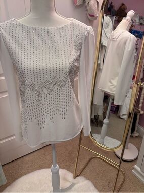 vintage Boston Maid  shirt with Rhinestone Accents